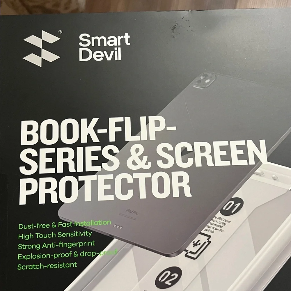 New Sealed Book-Flip Series Screen Protector iPad Air 13-inch 2024 model M2 chip